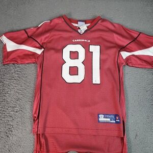 Arizona Cardinals Football Jersey Boys Large Red NFL Reebok On Field Boldin 81